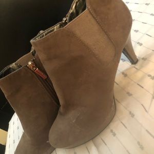 Tan ankle booties